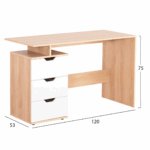 БИРО СО ФИОКИ COLT МЕЛАМИН ВО СОНАМА-БЕЛА БОЈА 120x53x75Hcm. - Image 4