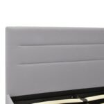 Molito velvet bed in gray shade with storage space 120x200cm - Слика 4