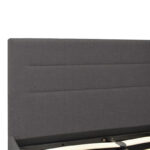 Molito bed in dark grey color fabric with storage space 160x200cm - Image 4