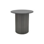 Dovel side table mdf in black shade D50x50cm - Image 2