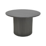 Dovel coffee table mdf in black shade D70x45cm - Image 2
