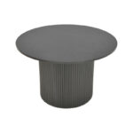 Dovel coffee table mdf in black shade D70x45cm - Image 3