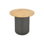 Dovel side table mdf in sonoma-black shade D50x50cm - Image 3