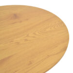Dovel coffee table mdf in sonoma-black shade D70x45cm - Image 4