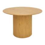 Karulo table mdf in sonoma shade Φ120x76cm - Image 2