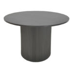 Karulo table mdf in black shade Φ120x76cm
