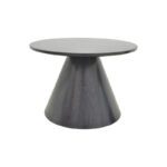 Donda coffee table mdf-metal in black shade D60x45cm - Image 2