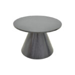 Donda coffee table mdf-metal in black shade D60x45cm - Image 3