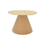 Donda coffee table mdf-metal in sonoma shade D60x45cm - Image 2