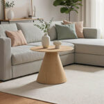 Donda coffee table mdf-metal in sonoma shade D60x45cm
