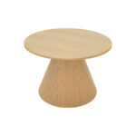 Donda coffee table mdf-metal in sonoma shade D60x45cm - Image 3