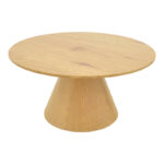 Donda coffee table mdf-metal in sonoma shade D80x40cm - Image 3