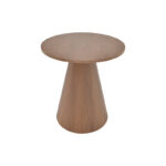 Donda side table mdf-metal walnut D45x50cm - Image 2