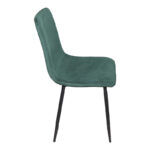 Grato chair in cypress green fabric-black metal leg 45.5x53.5x88.5cm - Слика 2
