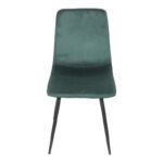 Grato chair in cypress green fabric-black metal leg 45.5x53.5x88.5cm - Слика 3