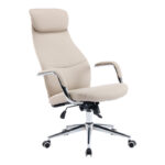 Manager office chair Ferka beige pu 64x71x120-128cm - Image 4