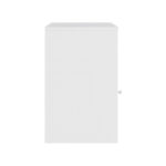 Foly bedside table with a cabinet in white 40x40x50cm - Image 6