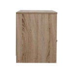 Foly bedside table with a cabinet in sonoma-anthracite shade 40x40x50cm - Слика 5