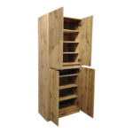Shoe rack-cabinet Kebell in oak shade 71x41.5x180.4cm - Слика 2