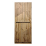 Shoe rack-cabinet Kebell in oak shade 71x41.5x180.4cm - Слика 3
