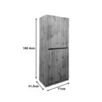 Shoe rack-cabinet Kebell in oak shade 71x41.5x180.4cm - Слика 5