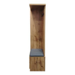 Zomie entrance furniture in oak shade 131x41.5x180.4cm - Image 4
