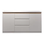 Chiemo sideboard in white 160x40x93.6cm - Image 4