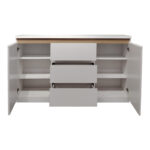 Chiemo sideboard in white 160x40x93.6cm - Image 5