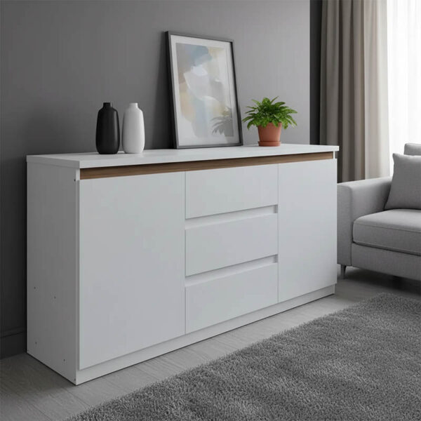 Chiemo sideboard in natural shade 160x40x93.6cm