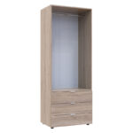 Wardrobe Lila 2 doors sonoma 77.5x19.5x203.5cm - Слика 2