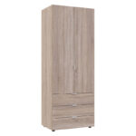 Wardrobe Lila 2 doors sonoma 77.5x19.5x203.5cm