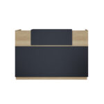 Reception Lotus in oak -  dark grey color 140x70x110cm - Image 2