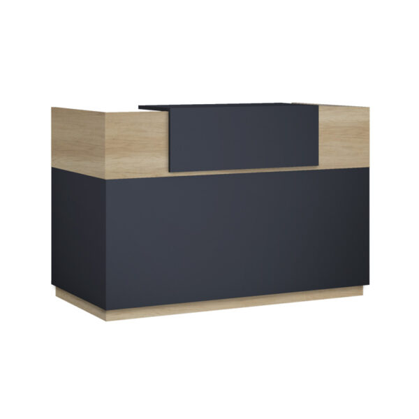 Reception Lotus in oak -  dark grey color 140x70x110cm