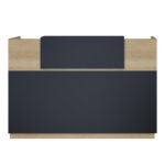 Reception Lotus in oak -  dark grey color 200x70x110cm - Image 2