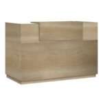 Reception Lotus in oak  color 200x70x110cm