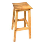 Waroby wooden stool in natural color 32x32x46cm