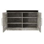 Shoe cabinet stool Crispy 9 pairs antique anthracite 94x34.5x60cm - Слика 3