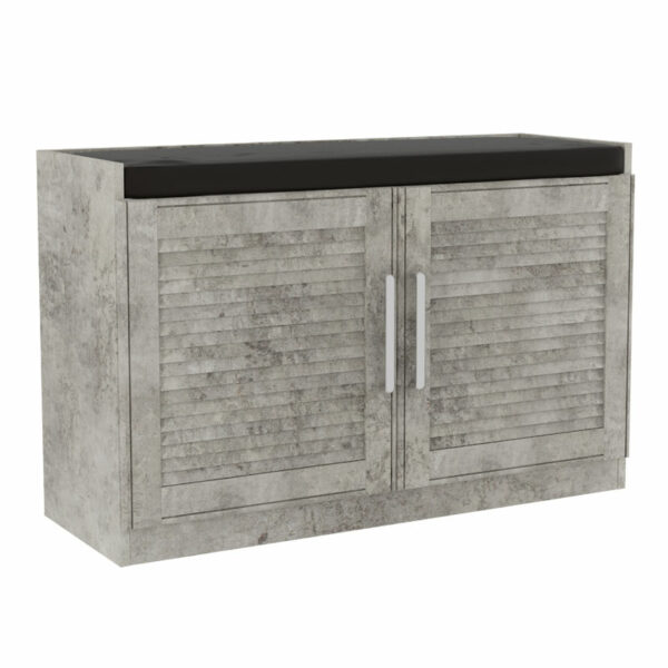 Shoe cabinet stool Crispy 9 pairs antique anthracite 94x34.5x60cm