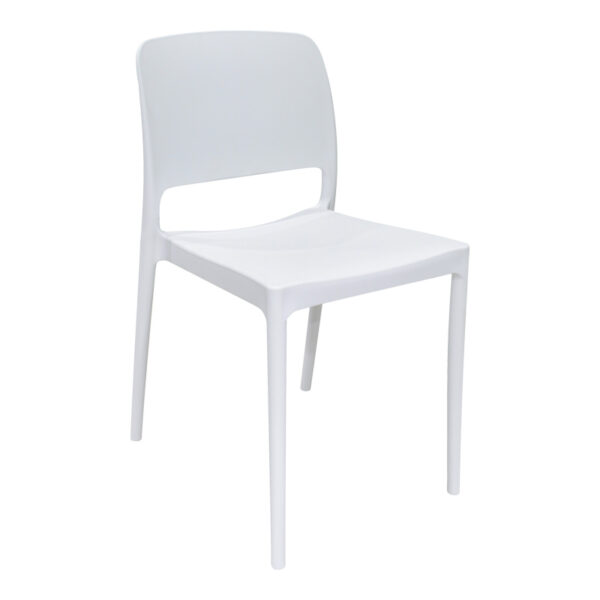 Chair Fenxy pp in white color 38x42x77cm