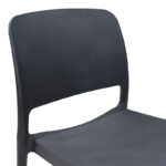 Chair Fenxy pp in black color 38x42x77cm - Image 5