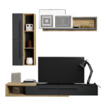 Living room Calvados set in oak-anthracite color - Image 2