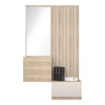 Entrance unit Halesy sonoma-cappuccino 67x35.5x179.3cm