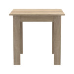 Dining table set of 3 pieces Manka I-Bella mdf in sonoma color 80x80x77cm - Image 6