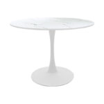 Dining table Balou-Parker set of 5 pcs white D100x73cm - Image 5