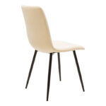 Dining table Balou-Noor set of 5 MDF black-beige D100x73cm - Image 4