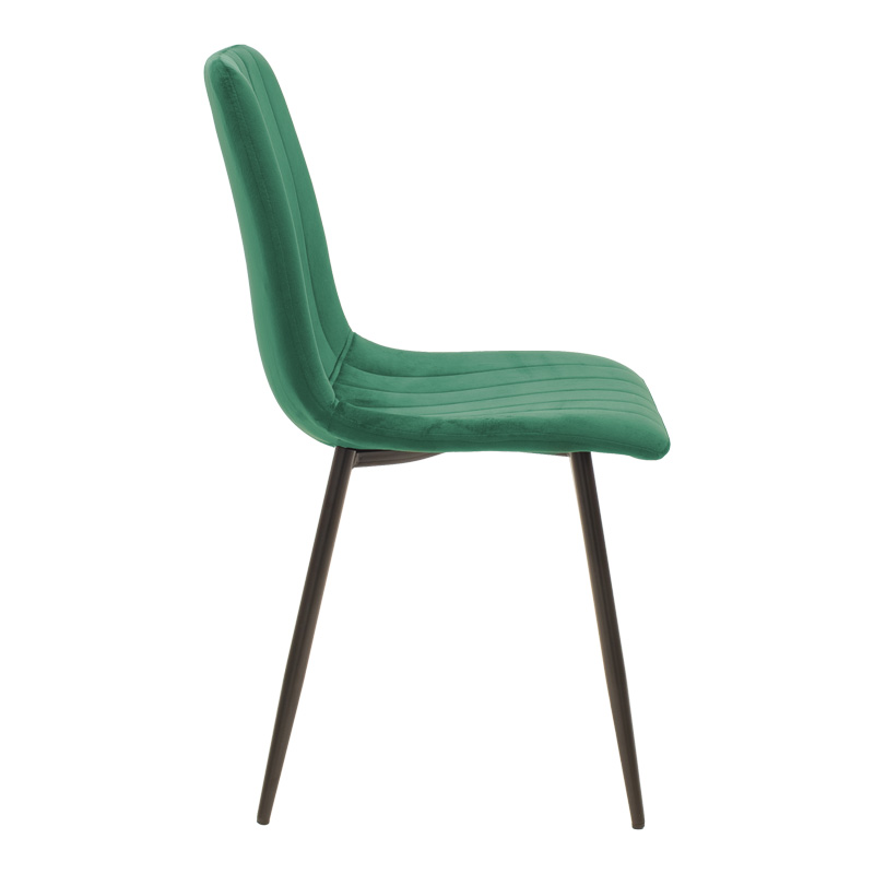 200-001421-2 Dining table Balou-Noor set of 5 MDF black-green D120x73cm - Image 3