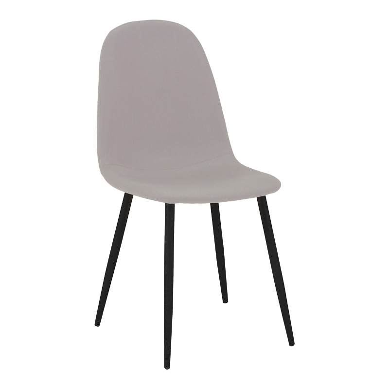 200-001426-1 Bella-Balou dining table set of 5 pcs MDF black-grey fabric D100x73cm - Слика 2