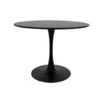 Dining table Balou-Houlian set of 3 pcs MDF black-mint fabric D80x73cm - Image 5