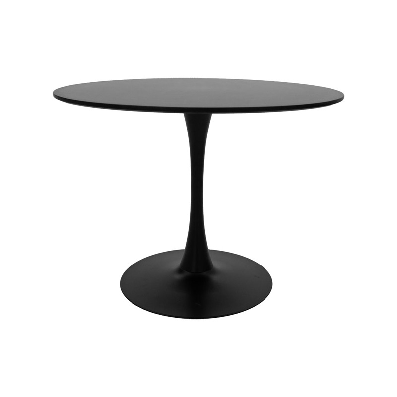 200-001435-4 Dining table Balou-Houlian set of 3 pcs MDF black-mint fabric D80x73cm - Image 5