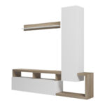 Leganto living room set in sonoma and white color 220.5x35x197.5cm - Слика 4